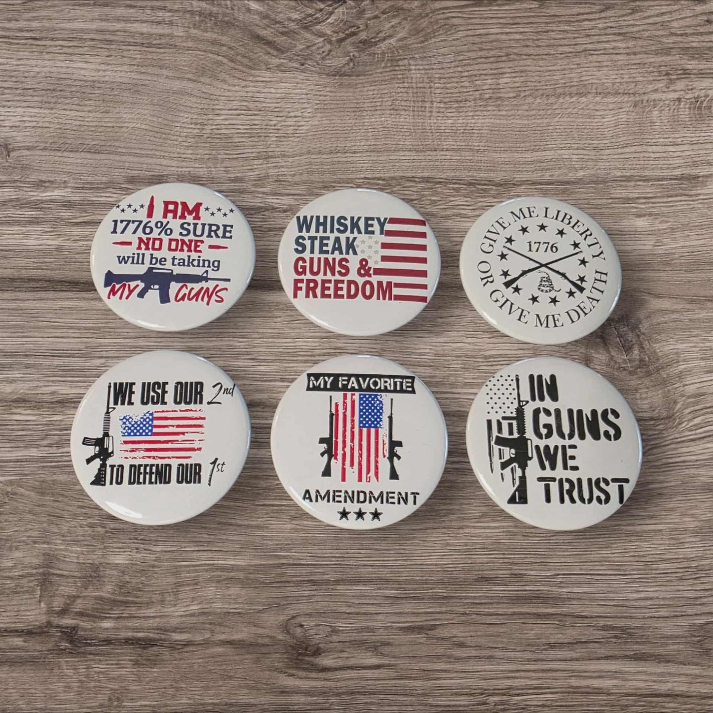 Stars, Stripes & Second Amendment Magnets