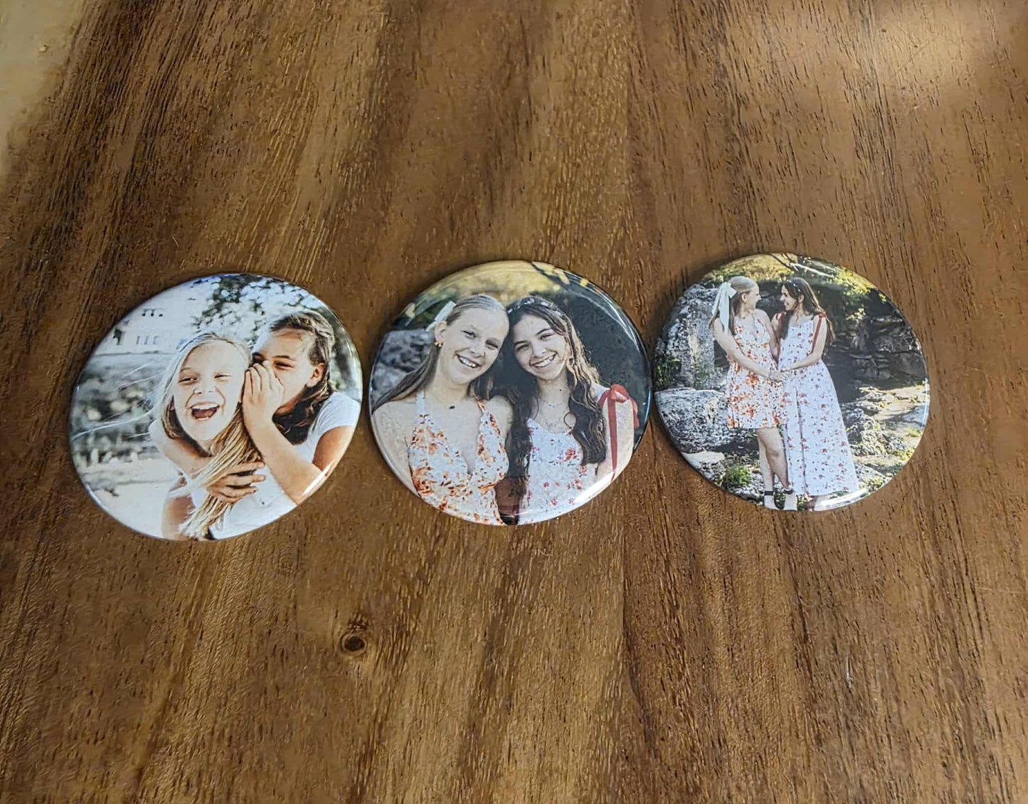 Bundle of 3 Custom Photo Memory Magnets